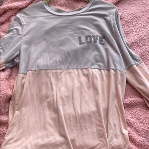 Rue21 Long Sleeve Tee - Gray and Pink